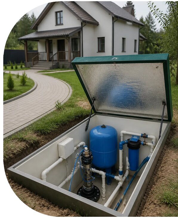Автономное водоснабжение дома в Шахтах от 162795 р. | АПаруса-Шхт