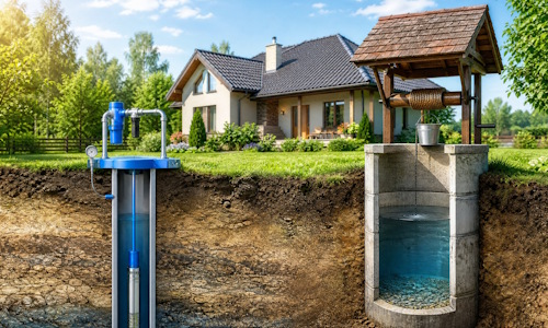 Автономное водоснабжение загородного дома Шахты: скважина или колодец 